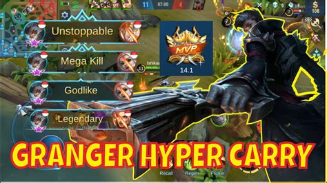 Granger Hyper Carry Damage Gak Ada Obat Boss Mobile Legends Bang