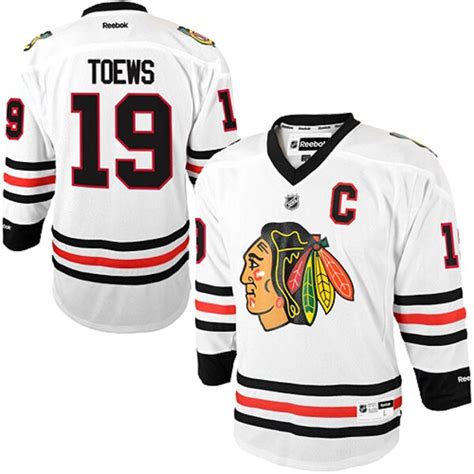 Youth Chicago Blackhawks Jonathan Toews Reebok White Replica Player