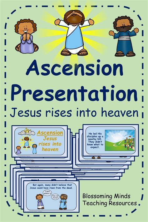 Jesus Rises Into Heaven Ascension Presentation Teaching Resources