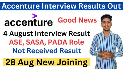 Accenture Offer Letter Accenture Interview Results