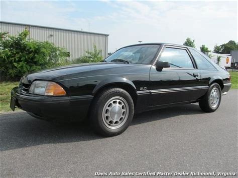 1989 Ford Mustang Lx 50 37664 Miles Black Hatchback Automatic For Sale