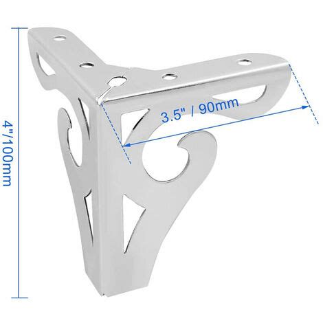 CCYKXA 4 Pièces Pieds de Table 10cm Blanc Style Européen Pied de Meuble