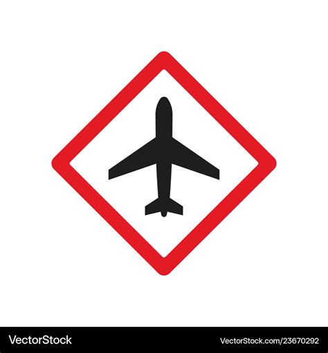 Airport road sign Royalty Free Vector Image - VectorStock