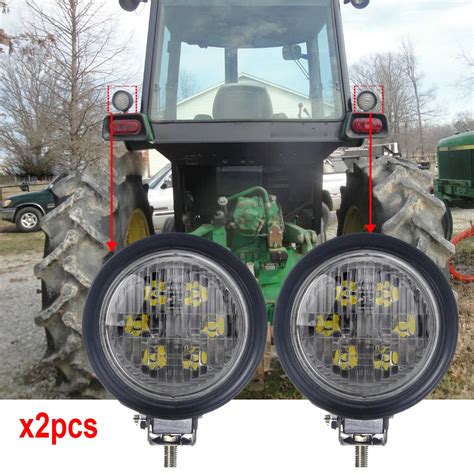 Par36 Led Upper Cab Or Fender Handrail Light Bottom Mount For Jd Kubota Massey Ferguson Steiger