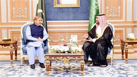 Pm Shehbaz Saudi Crown Prince Agree To Enhance Pak Saudi Ties To New