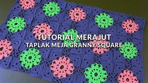 Tutorial Merajut Taplak Granny Square YouTube