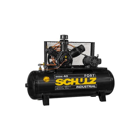 Compressor De Ar Schulz 40 Pes 425 Litros Fort MSW40 425L Motor 10CV