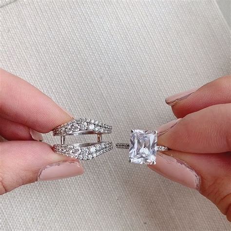 Wedding Ring Enhancers Princess Cut Jenniemarieweddings