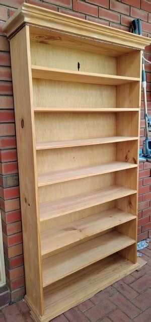 Solid Timber Bookcaseshowcase Unpainted Bookcases And Shelves In