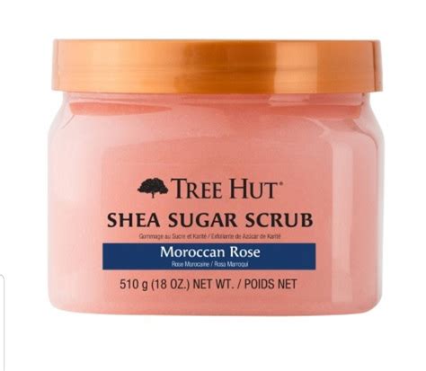 Tree Hut Moroccan Rose Shea Sugar Scrub 18oz Natural Oil Bar