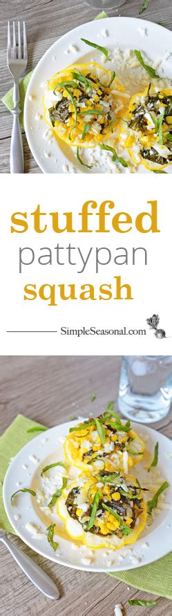 Stuffed Pattypan Squash - Simple Seasonal