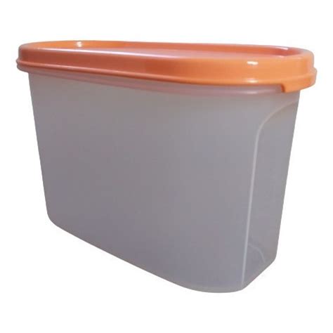 Tupperware Pote Modular Oval Tampa Laranja 500ML Shopee Brasil