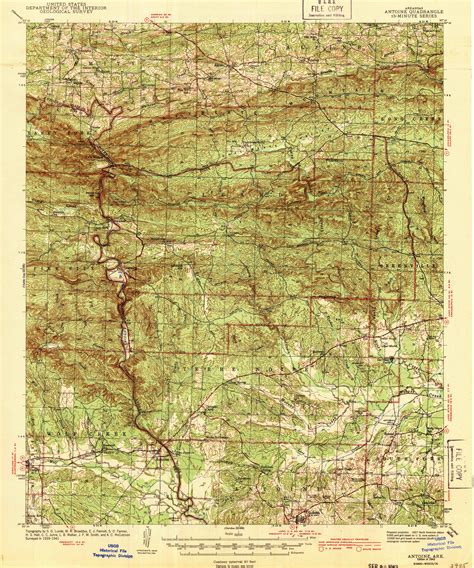 Antoine Arkansas Usgs Old Topo Map Reprint X Ar Quad