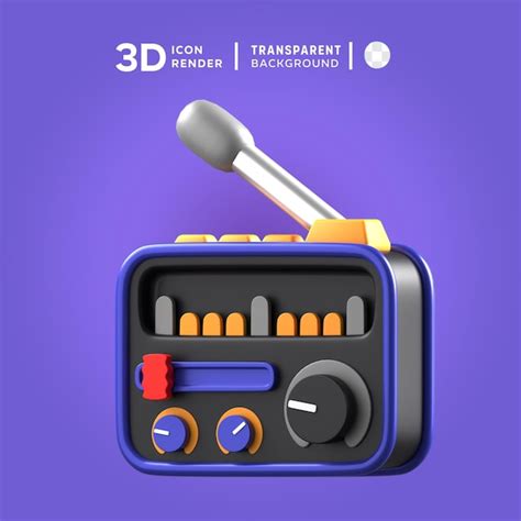 Premium Psd Psd Radio D Illustration