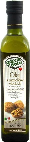 Goccia d oro olej z orzechów włoskich z pierwszego tłoczenia rafinowany