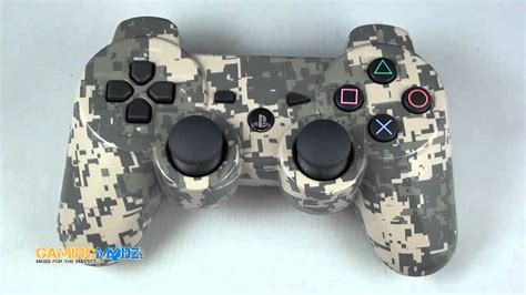 Digital Grey Camo Modded Ps3 Controller Exclusively From