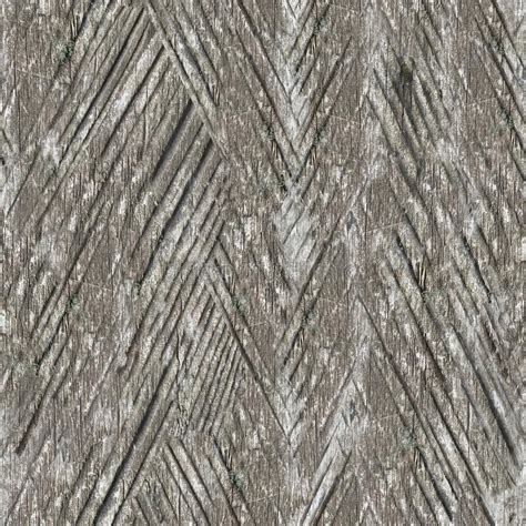 Seamless Tree Pattern With Herringbone Notch Old Grey Wood Floor Wall