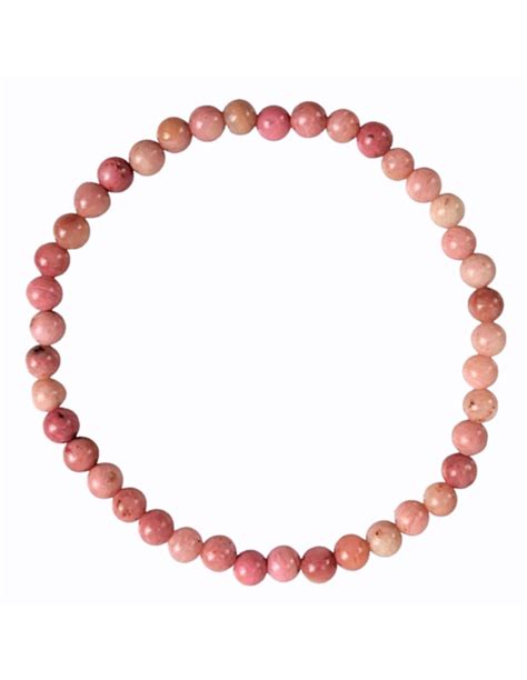 AAA Natural Stone Rhodochrosite Bracelet 4 To 5mm Balls 7392