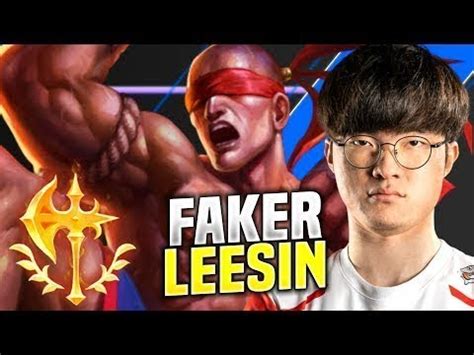 Faker Training Some Lee Sin Skt T Faker Plays Lee Sin Vs Vi Jungle