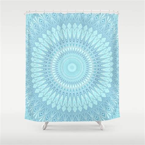 Ice Star Mandala Shower Curtain By David Zydd Mandala Shower Curtain