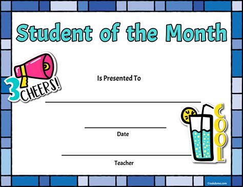 Free, Fast Student Award Generator | Student of the Month