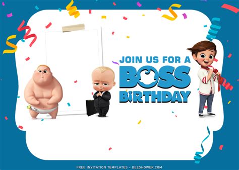 Adorable Boss Baby Birthday Invitation Templates Beeshower Baby