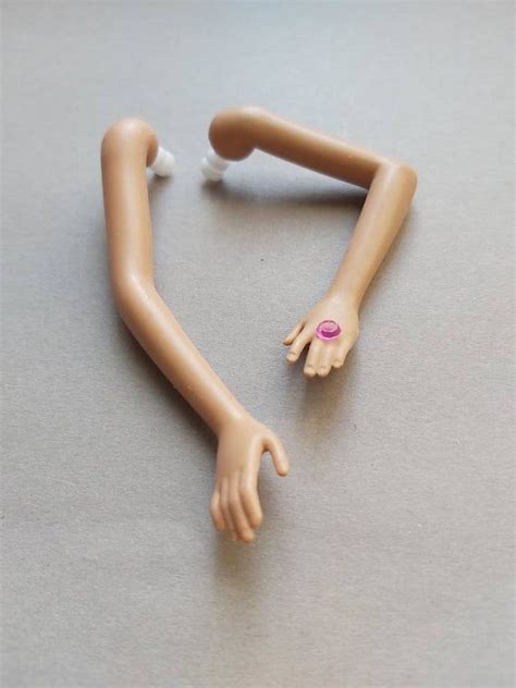 Barbie Arms Ring On Hand Doll Arms Rubber Plastic Recycled Upcycle