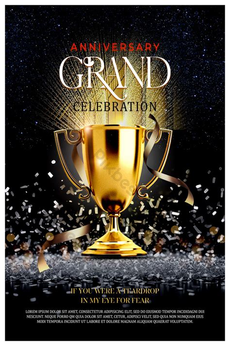 The Best - Ceremony -Golden Trophy Awards Party Poster-banner | PSD Free Download - Pikbest