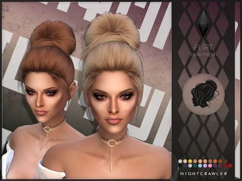 Nightcrawler Sims Nightcrawler Flirt Sims Hair Womens Hairstyles