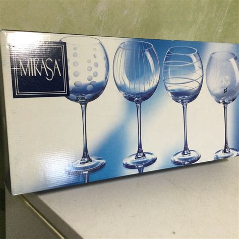 Mikasa Crystal Wine Glasses Etsy