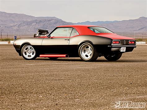 Hd Wallpaper 1968 Blower Blown Camaro Cars Chevy Engine Hot