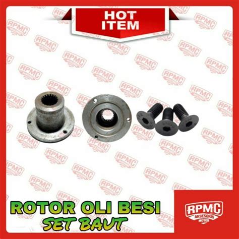 Rotor Oli Besi Balancer Topi Mesiko Set Baut L Cb Gl Megapro Tiger