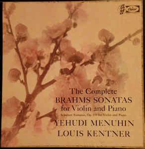 The Complete Brahms Sonatas For Violin And Piano Schubert Fantaisie Op