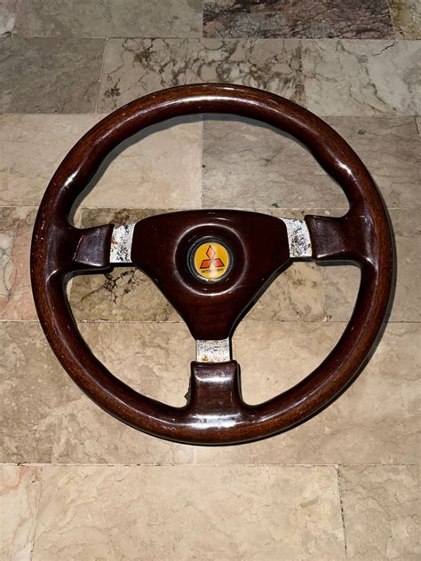 Vintage wood steering wheel, Car Parts & Accessories, Steering, Brakes ...