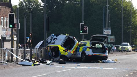 Merseyside Police Officers Remain In Hospital Following Two Police Car