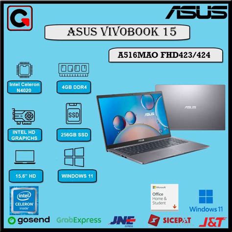 Jual Asus Vivobook A Mao Fhd Fhd Celeron N Gb Gb