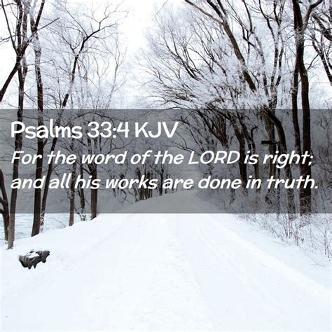 Psalms 33 4 KJV Bible Verse Images