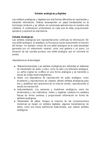 Senales Analogicas Y Digitales Pdf