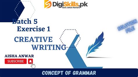 Digiskills Creative Writing Exercise Dstp Batch Creative