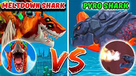 Mutation Sharks Meltdown Shark Vs Pyro Shark Hungry Shark World Vs