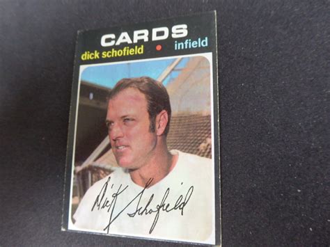 Topps Baseball Dick Schofield St Louis Cardinals