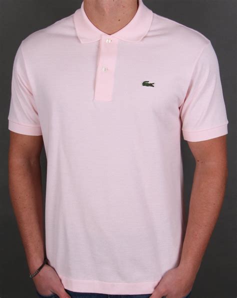 Lacoste Classic Two Button Polo Shirt Light Pink 80s Casual Classics