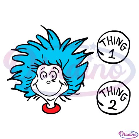 Thing And Thing Svg Here Comes Trouble Svg Dr Seuss Svg Thing One And Thing Two Svg For Cricut