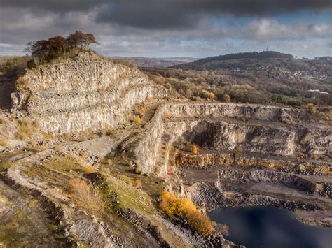 Middle Peak Quarry Derbyshire Derby Drone Photography