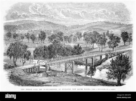 Gundagai Bridge 1867 Stock Photo - Alamy