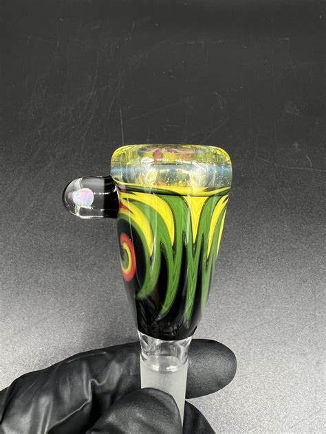 Antho 805 14mm Slide W Uv Accents 1 101 Glass Studio