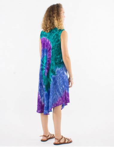 Robe Mi Longue Baba Cool Spirale Tie And Dye Estivale