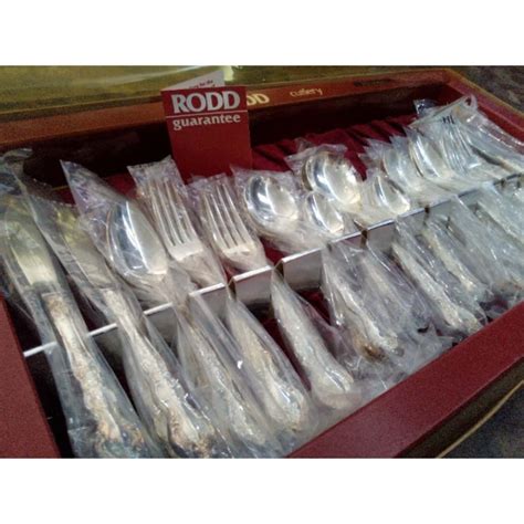 RODD Balmoral 44 Piece Silver Plate Cutlery Set Complete S