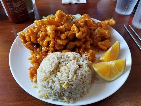 Orange Chicken With Fried Rice Foodporn