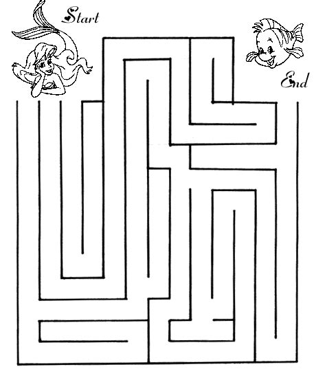 Printable Disney Mazes Worksheets Library